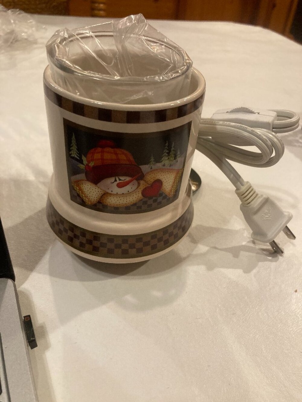 Crazy Mountain Votive Warmer (Electric), Snowman